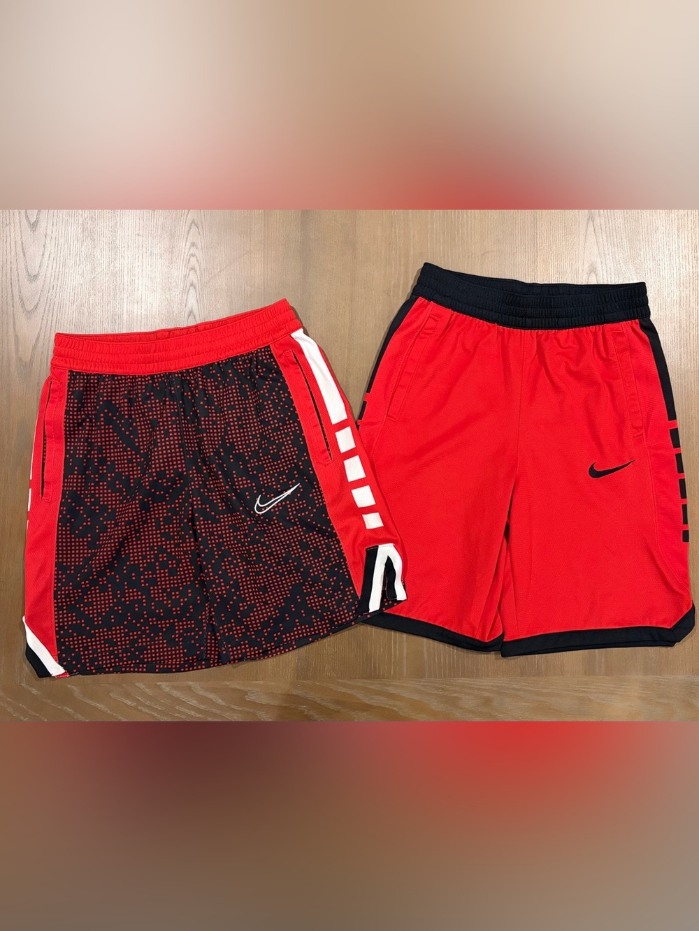 Nike Dri-FIT Youth Boys Large Basketball Shorts 2-Pair Bundle